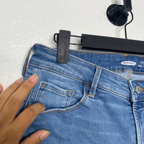 Old Navy Womens Size 8 Rockstar Skinny Leg Medium Wash Denim Blue Casual - Picture 10 of 16